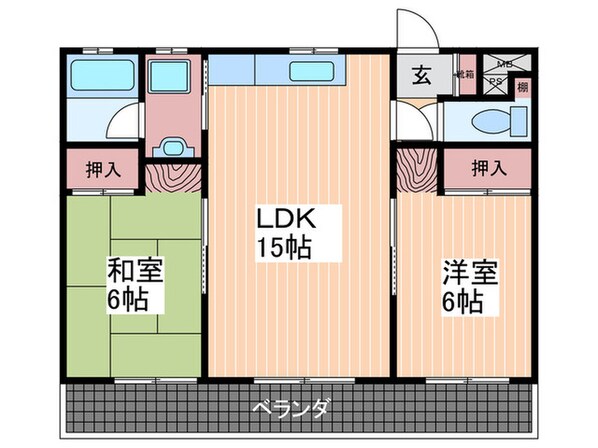 山下レジデンスの物件間取画像